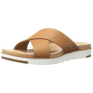 Ugg Australia Womens Kari Leather Open Toe Casual Slide Sandals